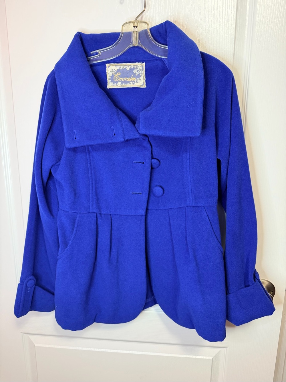 Emmelee for F.C. Cobalt Blue Pea Coat